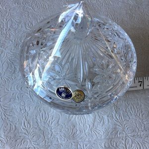 Bohemian Czech glass candy dish.